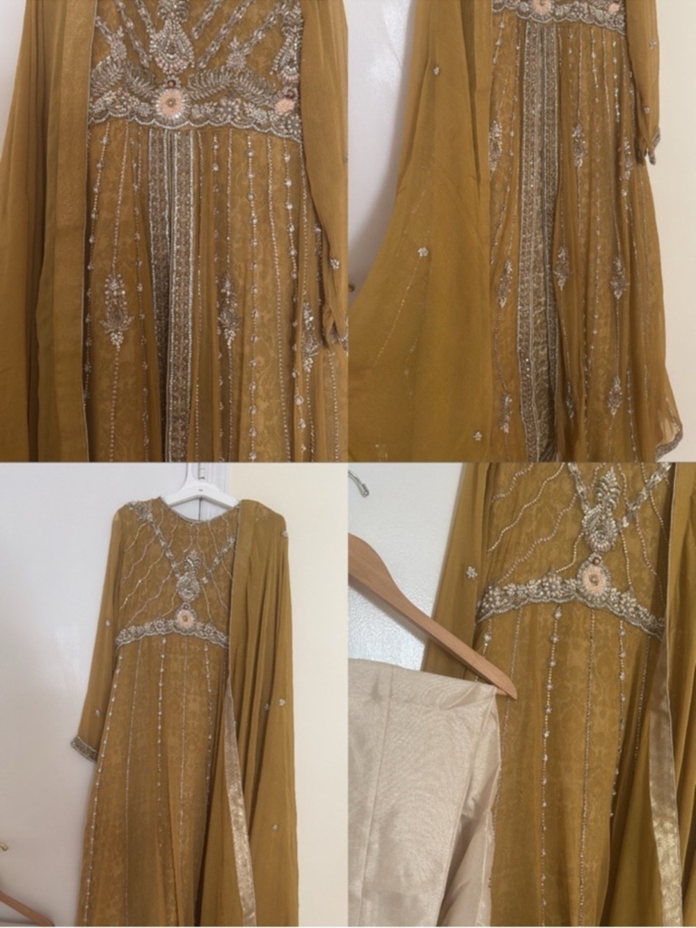 PAKISTANI DESIGNER CUSTOM FORMAL WEDDING DRESS INDIAN - Picture 6 of 14